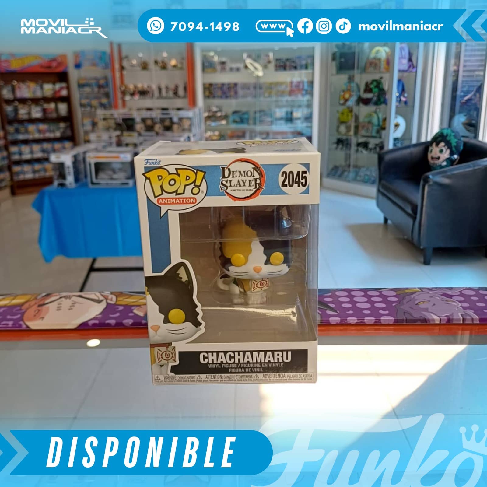 Funko Pop Demon Slayer Chachamaru #2045 - (Stock) ¡Disponible Ahora! 2 Funko Pop Demon Slayer Chachamaru #2045 - (Stock) ¡Disponible Ahora! - Imagen 2