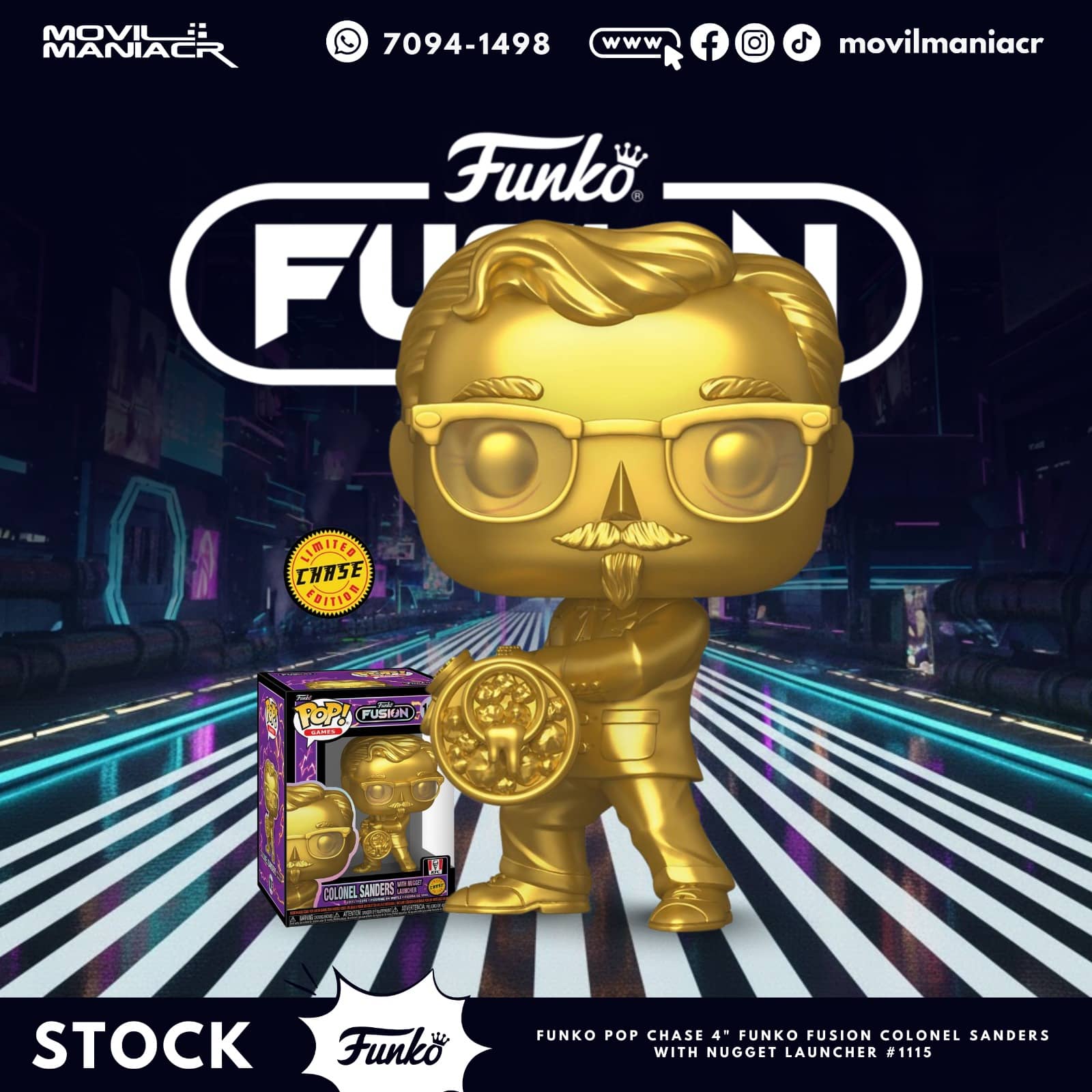Funko Pop Fusion Colonel Sanders Chase #1115 - (Stock) ¡Disponible Ahora! 1 Funko Pop Fusion Colonel Sanders Chase #1115