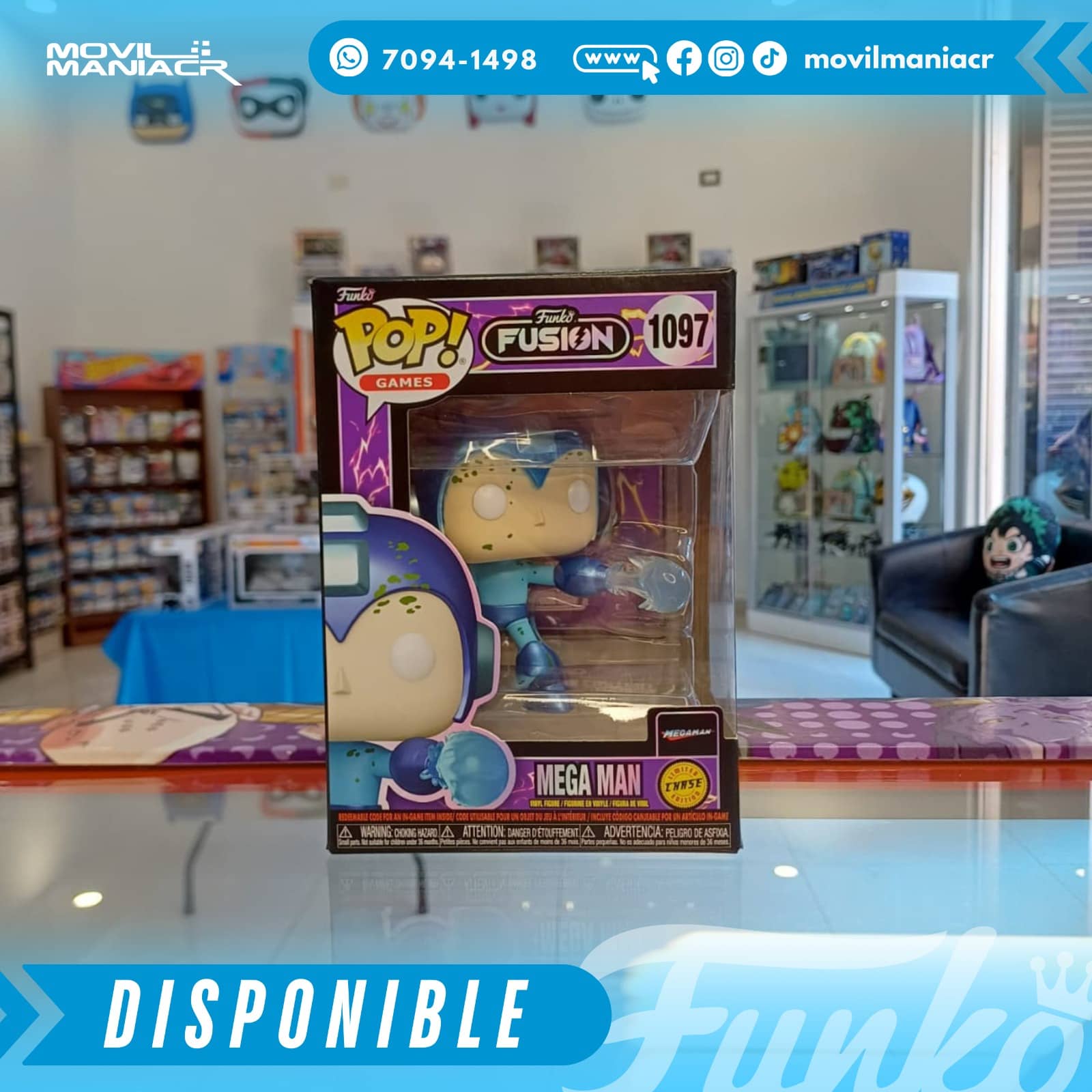 Funko Pop Fusion Mega Man Chase #1097 - (Stock) ¡Disponible Ahora! 2 Funko Pop Fusion Mega Man Chase #1097 - (Stock) ¡Disponible Ahora! - Imagen 2
