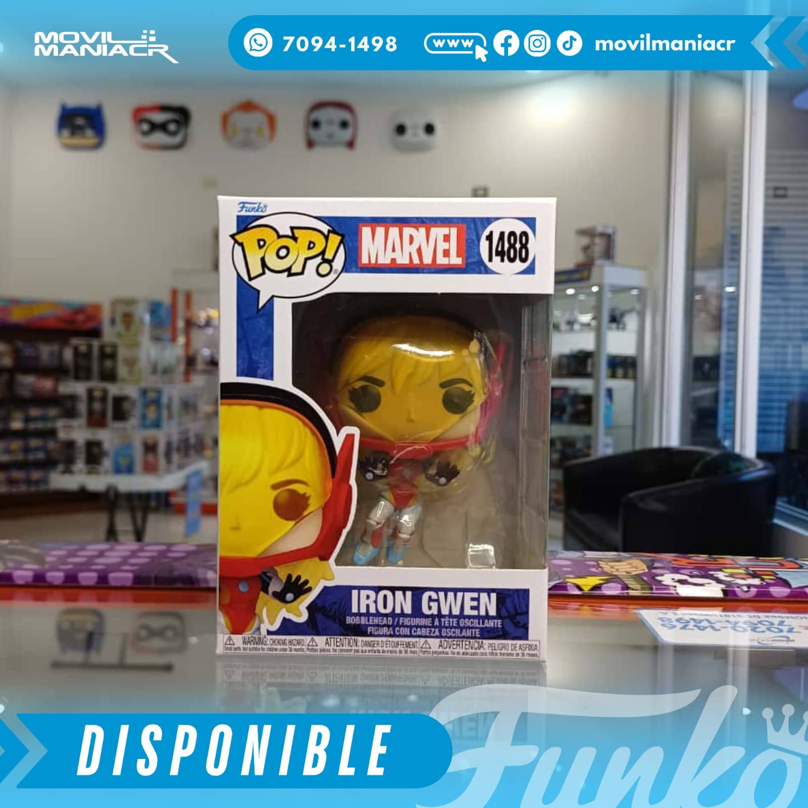 Funko Pop Gwenverse Iron Gwen #1488 - (Stock) ¡Disponible Ahora! 2 Funko Pop Gwenverse Iron Gwen #1488 - (Stock) ¡Disponible Ahora! - Imagen 2