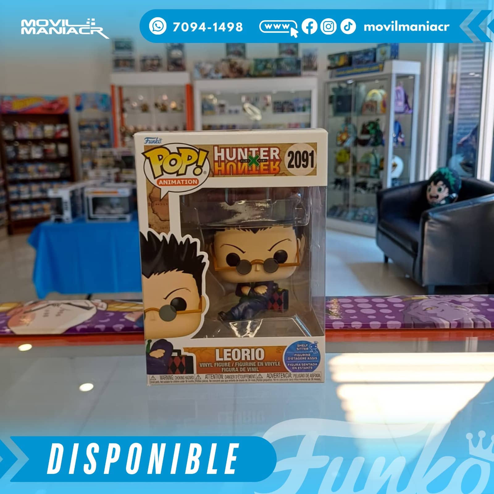 Funko Pop Hunter x Hunter Leorio (Sitting) #2091 - (Stock) ¡Disponible Ahora! 2 Funko Pop Hunter x Hunter Leorio (Sitting) #2091 - (Stock) ¡Disponible Ahora! - Imagen 2