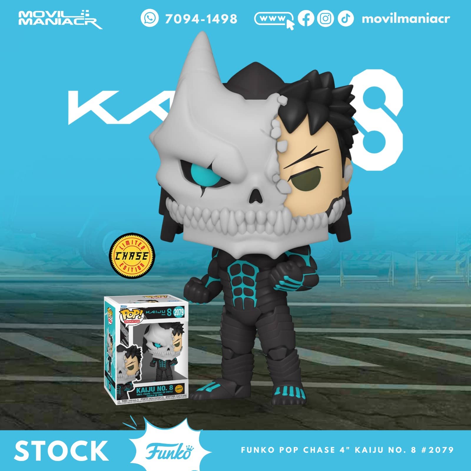 Funko Pop Kaiju No. 8 Chase #2079 - (Stock) ¡Disponible Ahora! 1 Funko Pop Kaiju No. 8 Chase #2079