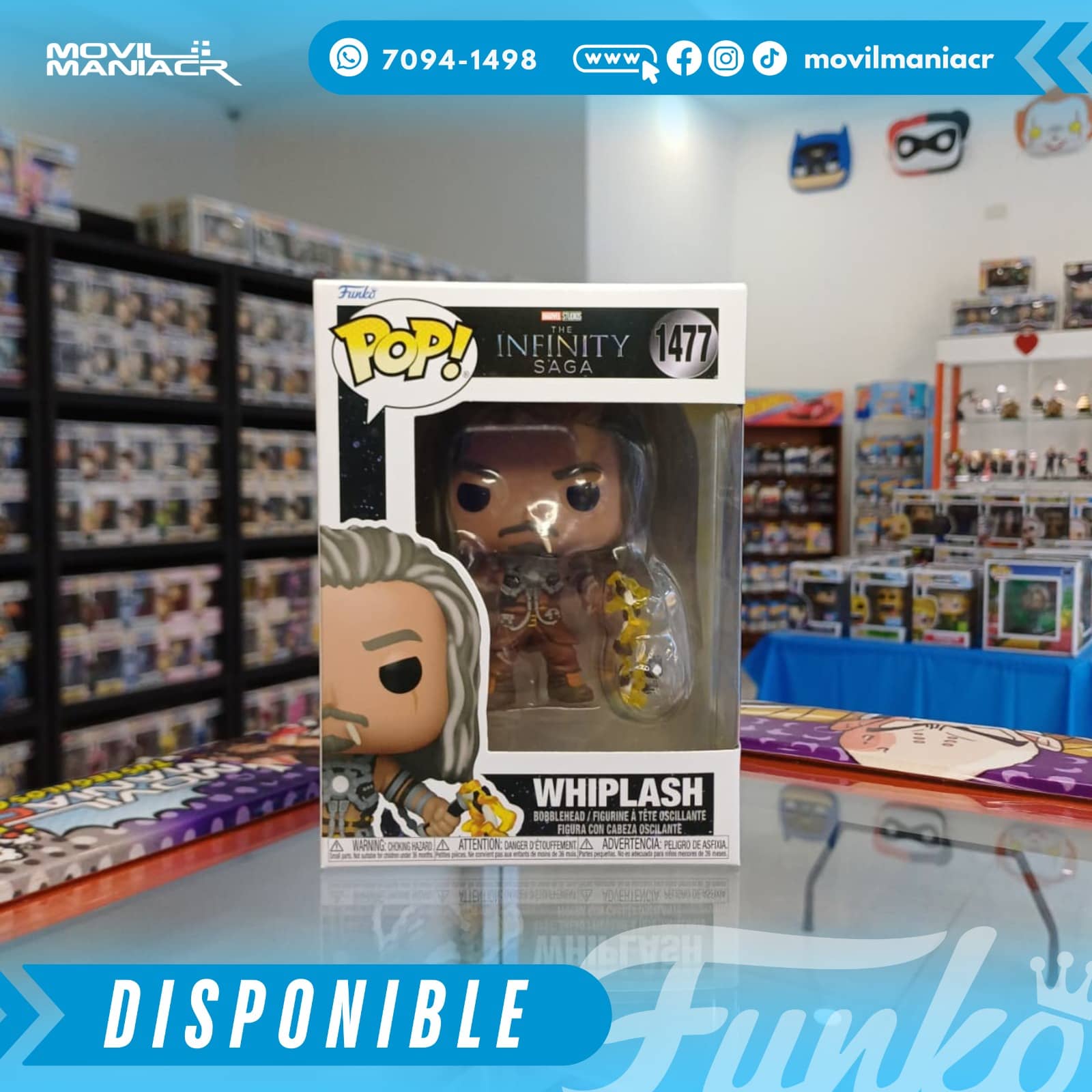 Funko Pop Marvel Archives The Infinity Saga Whiplash #1477 - (Stock) ¡Disponible Ahora! 2 Funko Pop Marvel Archives The Infinity Saga Whiplash #1477 - (Stock) ¡Disponible Ahora! - Imagen 2