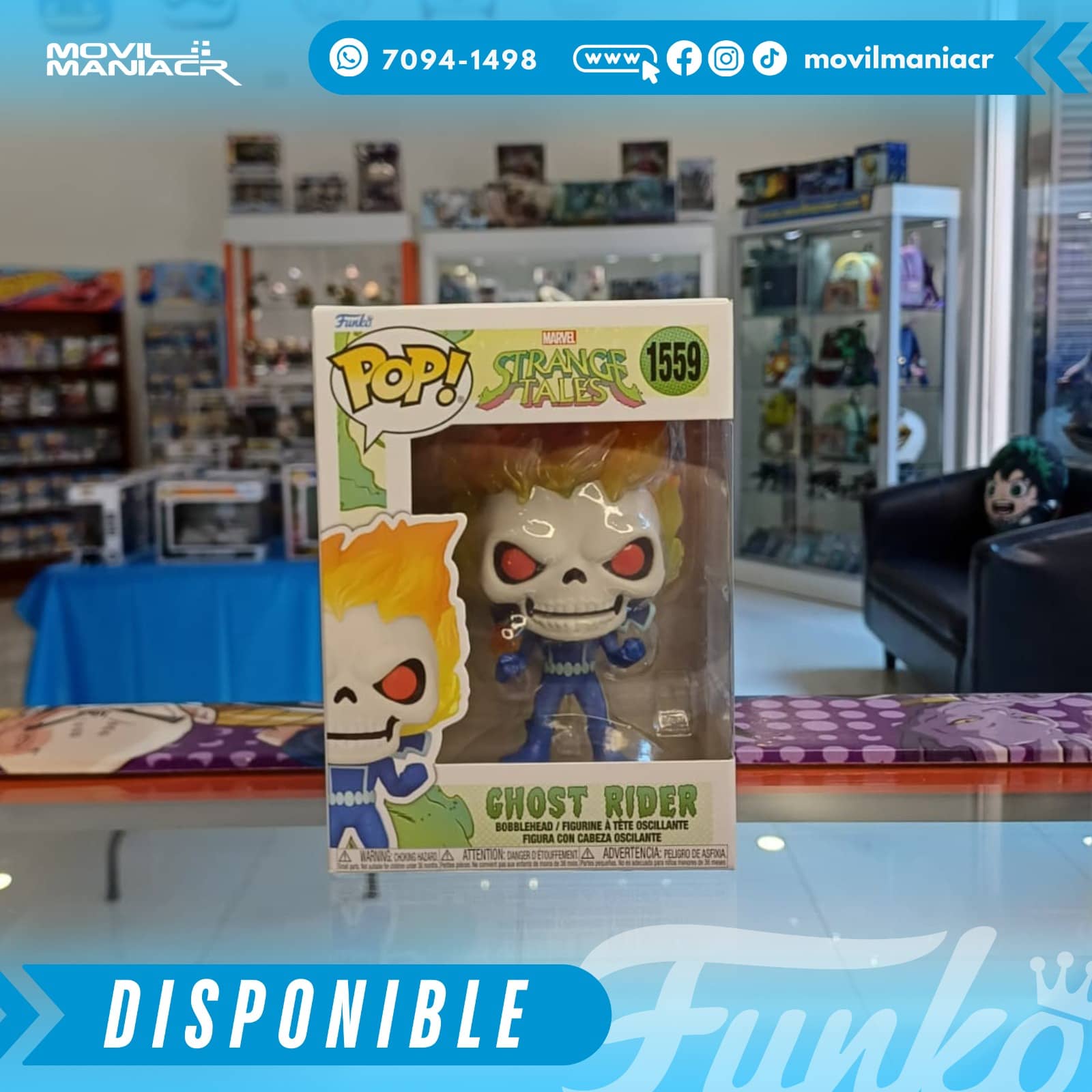 Funko Pop Marvel Strange Tales Ghost Rider #1559 - (Stock) ¡Disponible Ahora! 2 Funko Pop Marvel Strange Tales Ghost Rider #1559 - (Stock) ¡Disponible Ahora!