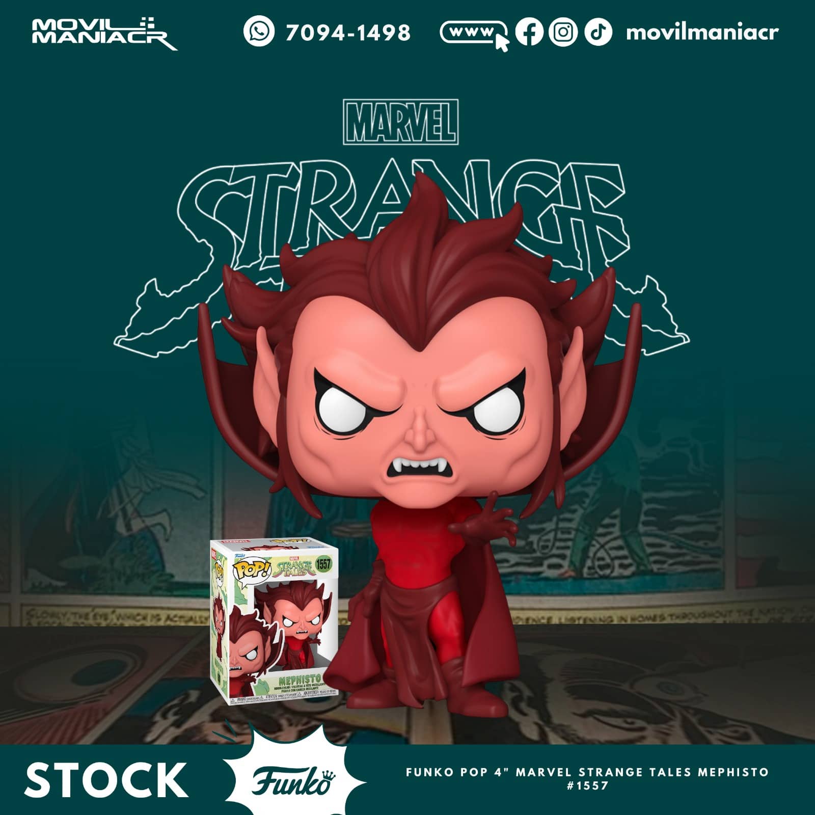 Funko Pop Marvel Strange Tales Mephisto #1557 - (Stock) ¡Disponible Ahora! 1 Funko Pop Marvel Strange Tales Mephisto #1557 - (Stock) ¡Disponible Ahora!