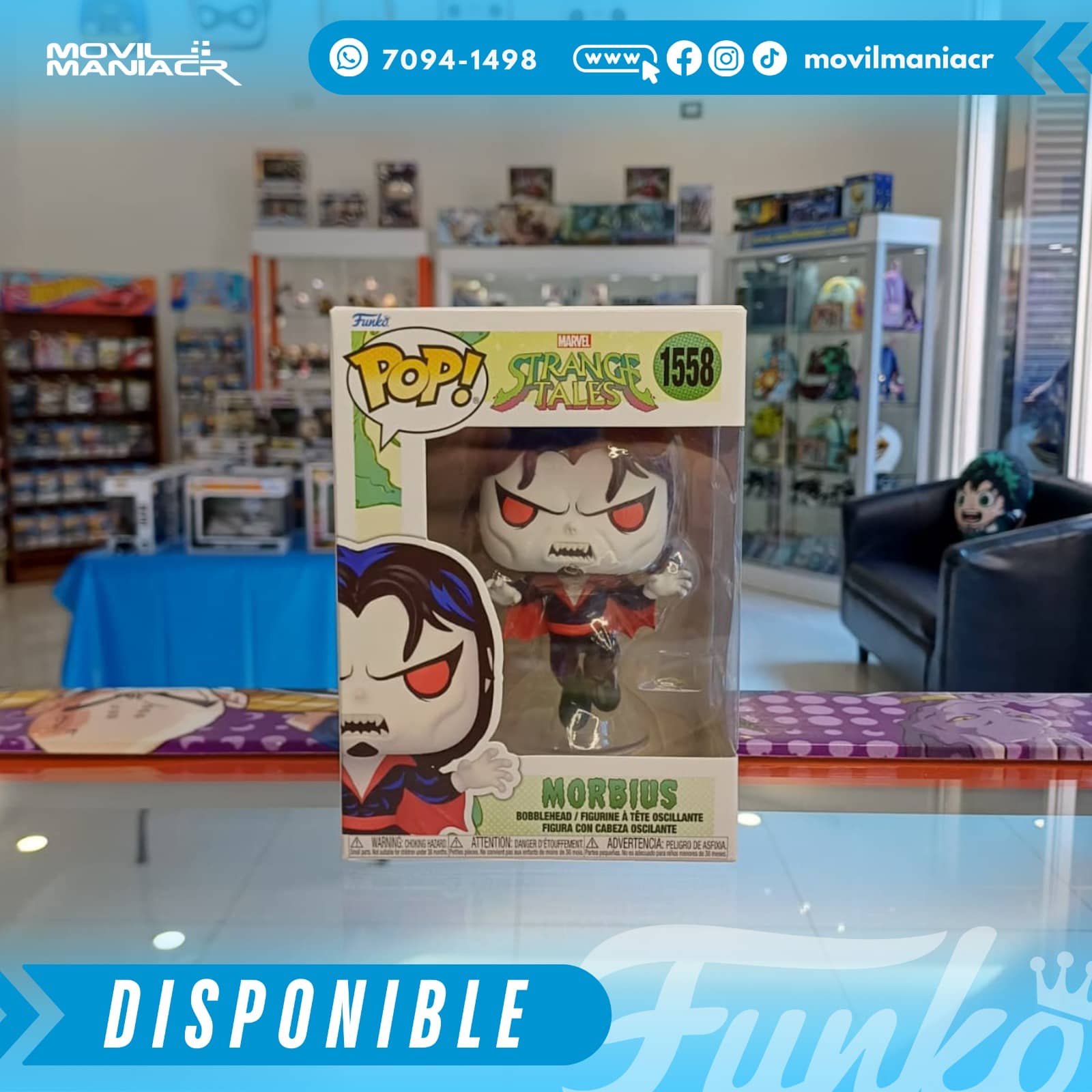 Funko Pop Marvel Strange Tales Morbius #1558 - (Stock) ¡Disponible Ahora! 2 Funko Pop Marvel Strange Tales Morbius #1558 - (Stock) ¡Disponible Ahora! - Imagen 2