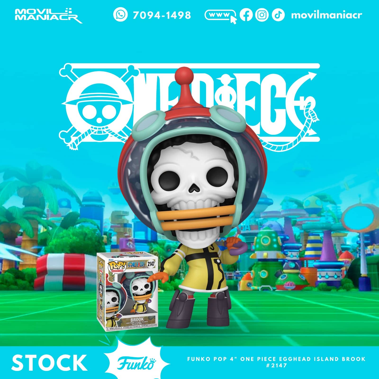 Funko Pop One Piece Egghead Island Brook #2147 - (Stock) ¡Disponible Ahora! 1 Funko Pop One Piece Egghead Island Brook #2147