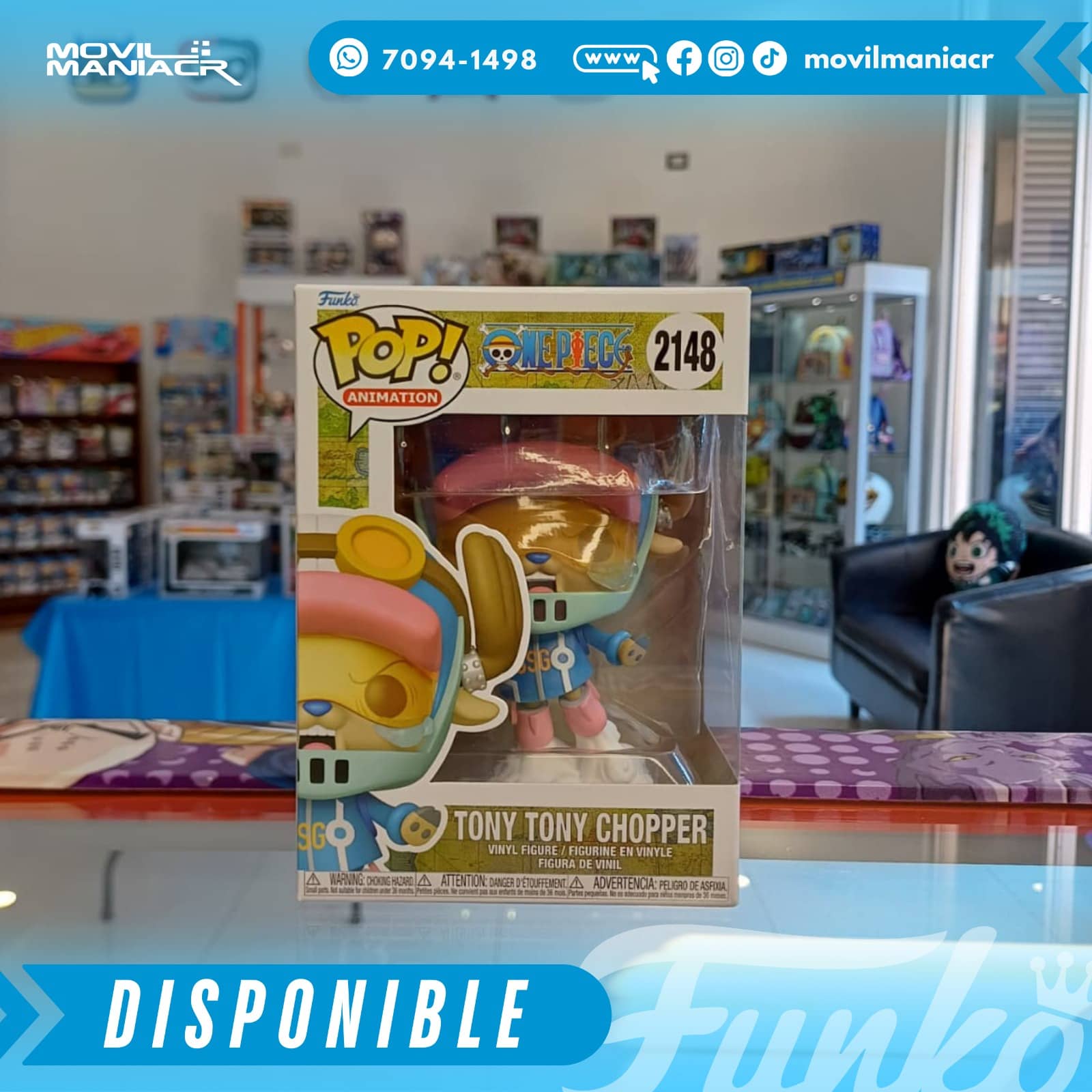 Funko Pop One Piece Egghead Island Chopper #2148 - (Stock) ¡Disponible Ahora! 2 Funko Pop One Piece Egghead Island Chopper #2148 - (Stock) ¡Disponible Ahora! - Imagen 2