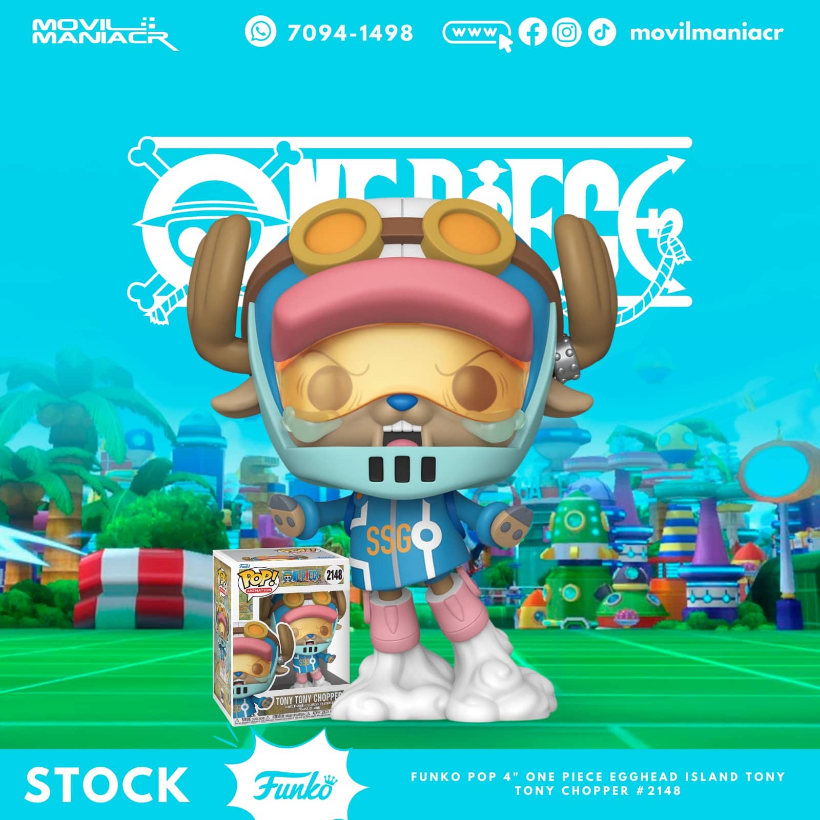 Funko Pop One Piece Egghead Island Chopper #2148 - (Stock) ¡Disponible Ahora! 1 Funko Pop One Piece Egghead Island Chopper #2148 - (Stock) ¡Disponible Ahora!