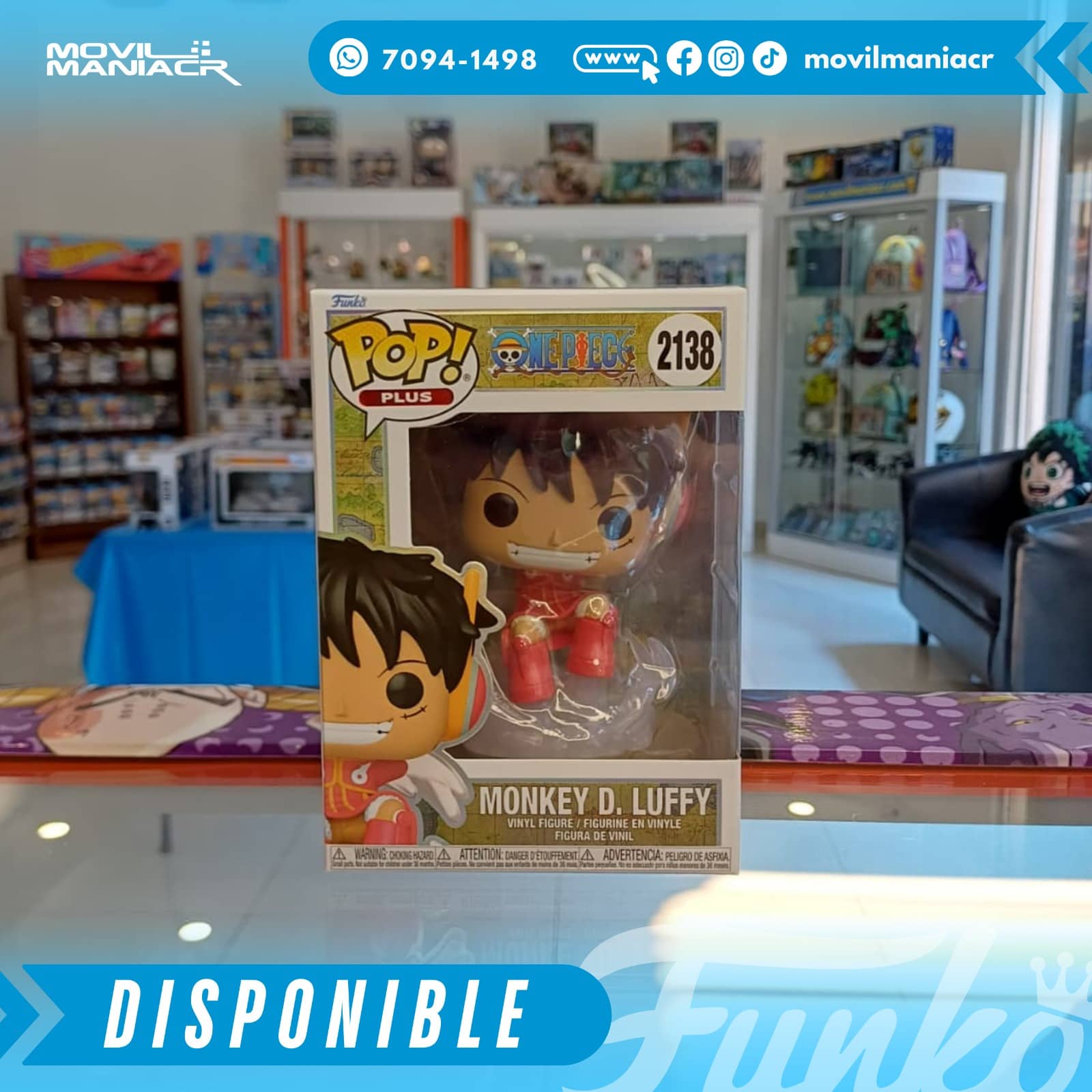 Funko Pop One Piece Egghead Island Monkey D. Luffy #2138 - Plus (Stock) ¡Disponible Ahora! 2 Funko Pop One Piece Egghead Island Monkey D. Luffy #2138 - Plus (Stock) ¡Disponible Ahora!