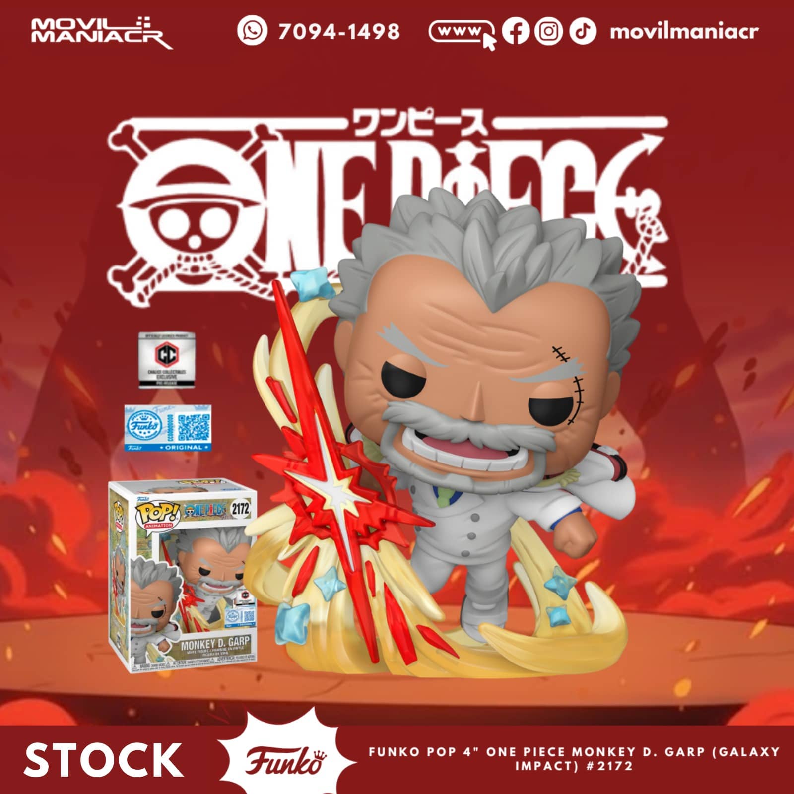 Funko Pop One Piece Monkey D. Garp Exclusivo #2172 - (Stock) ¡Disponible Ahora! 1 Funko Pop One Piece Monkey D. Garp Exclusivo #2172