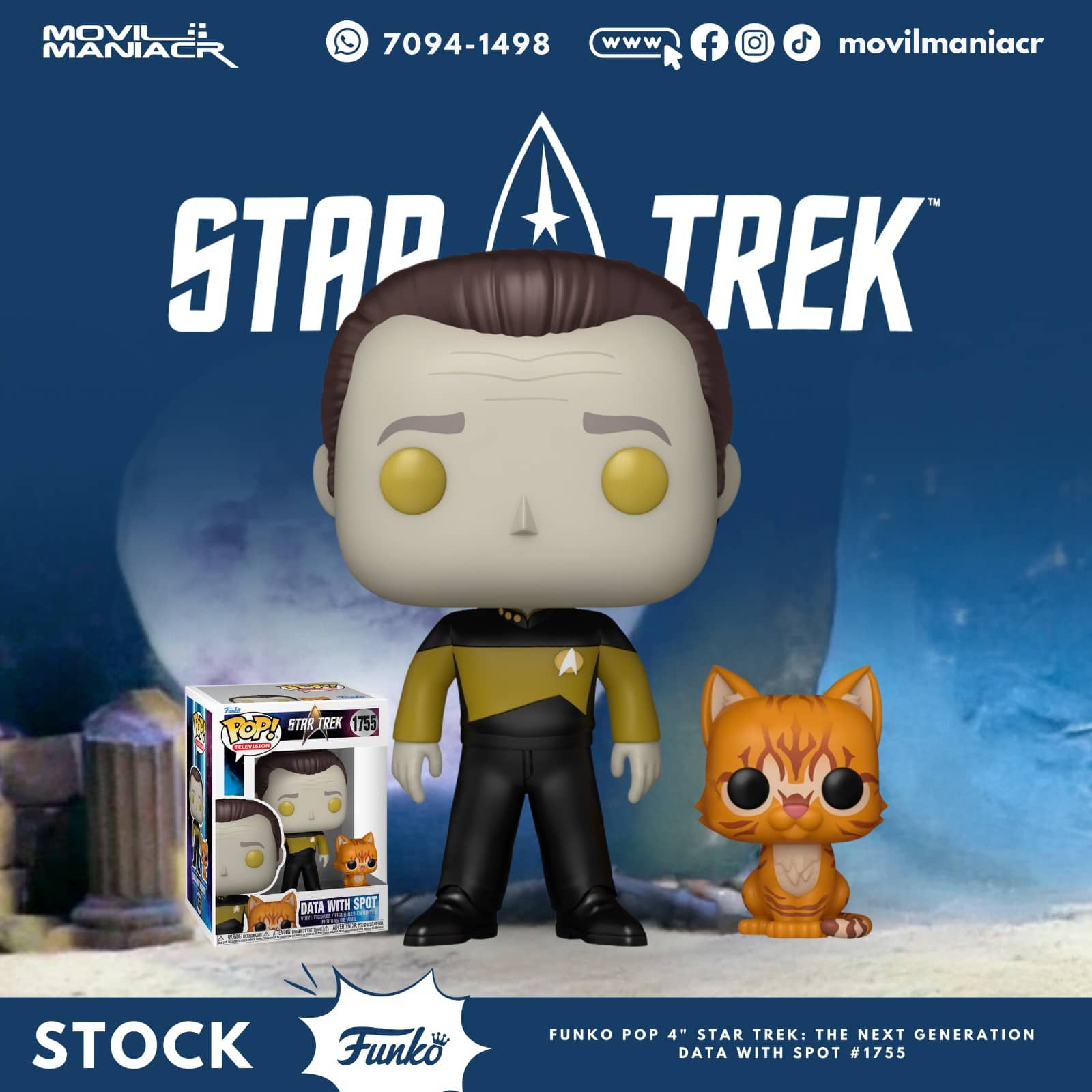Funko Pop Star Trek The Next Generation Data #1755 - (Stock) ¡Disponible Ahora! 1 Funko Pop Star Trek The Next Generation Data #1755 - (Stock) ¡Disponible Ahora!