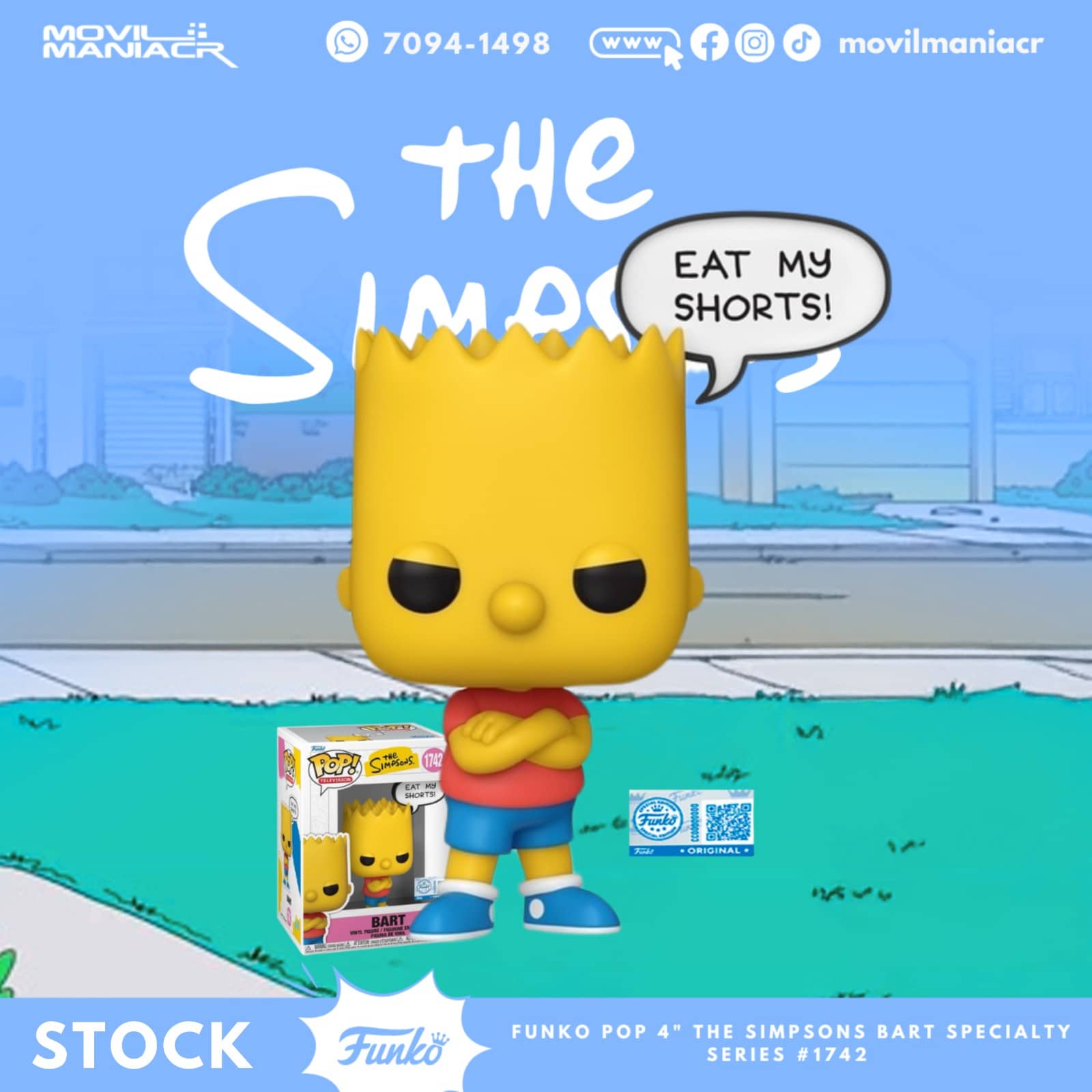 Funko Pop The Simpsons Bart Exclusivo #1742 - (Stock) ¡Disponible Ahora! 1 Funko Pop The Simpsons Bart Exclusivo #1742 - (Stock) ¡Disponible Ahora!