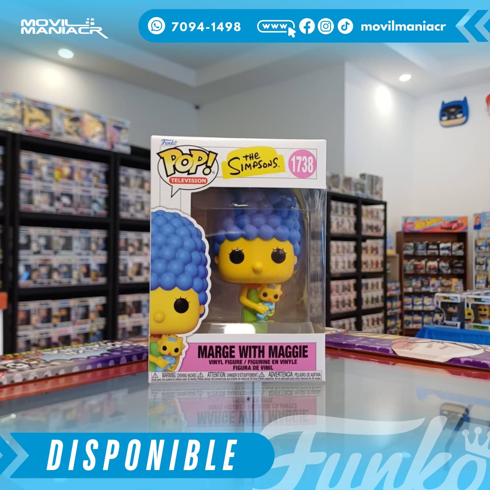 Funko Pop The Simpsons Marge with Maggie #1738 - (Stock) ¡Disponible Ahora! 2 Funko Pop The Simpsons Marge with Maggie #1738 - (Stock) ¡Disponible Ahora! - Imagen 2