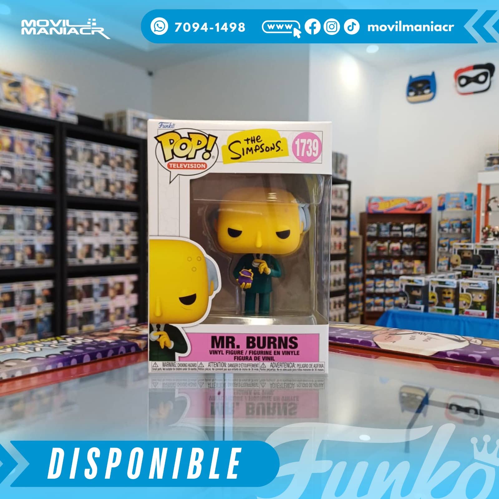Funko Pop The Simpsons Mr. Burns #1739 - (Stock) ¡Disponible Ahora! 2 Funko Pop The Simpsons Mr. Burns #1739 - (Stock) ¡Disponible Ahora! - Imagen 2