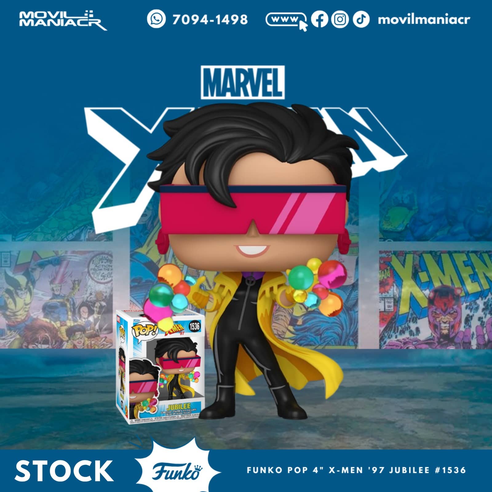 Funko Pop X-Men '97 Jubilee #1536 - (Stock) ¡Disponible Ahora! 1 Funko Pop X-Men '97 Jubilee #1536 - (Stock) ¡Disponible Ahora!