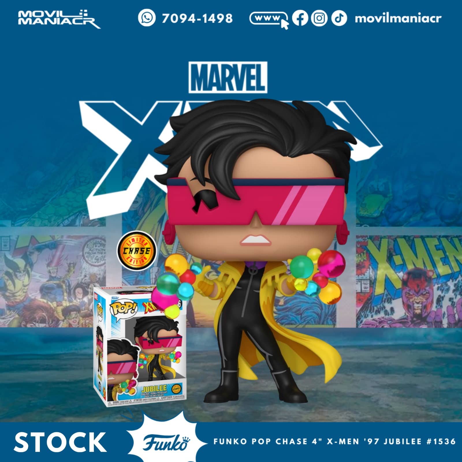 Funko Pop X-Men '97 Jubilee Chase #1536 - (Stock) ¡Disponible Ahora! 1 Funko Pop X-Men '97 Jubilee Chase #1536 - (Stock) ¡Disponible Ahora!