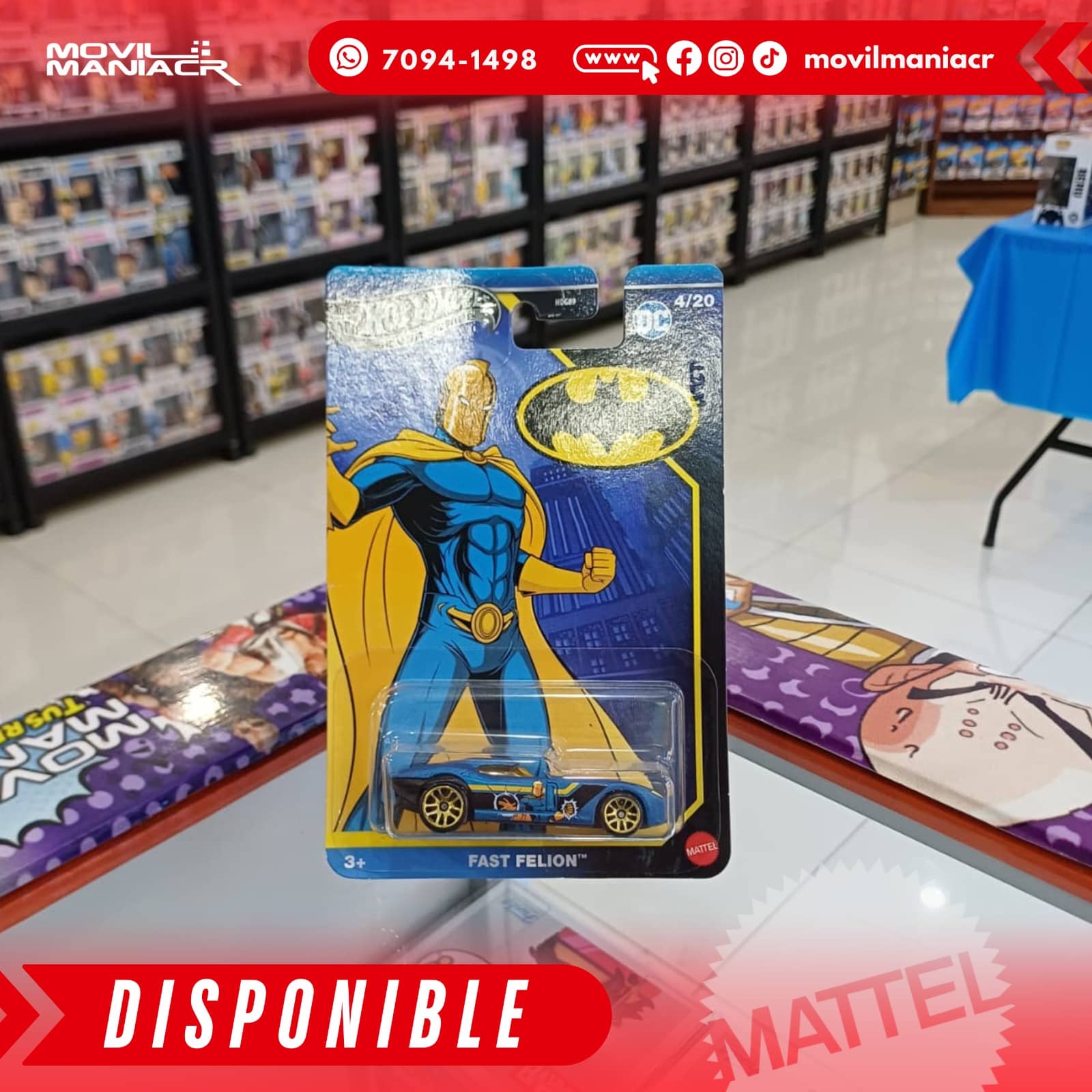 Hot Wheels Batman Fast Felion 4/20 - (Stock) ¡Disponible Ahora! 1 Hot Wheels Batman Fast Felion 420 - (Stock) ¡Disponible Ahora!
