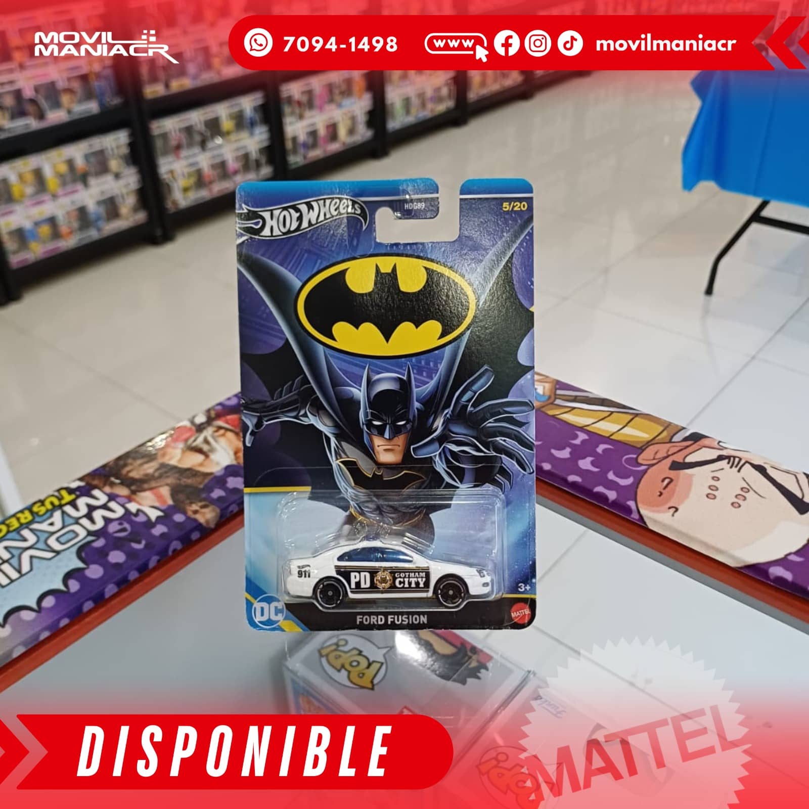 Hot Wheels Batman Ford Fusion 5/20 - (Stock) ¡Disponible Ahora! 1 Hot Wheels Batman Ford Fusion 520 - (Stock) ¡Disponible Ahora!