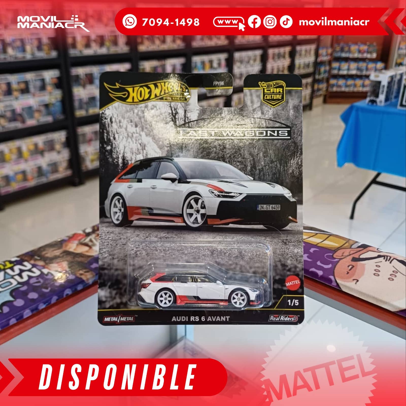 Hot Wheels Car Culture Audi RS 6 Avant - Premium (Stock) ¡Disponible Ahora! 1 Hot Wheels Car Culture Audi RS 6 Avant - Premium (Stock) ¡Disponible Ahora!
