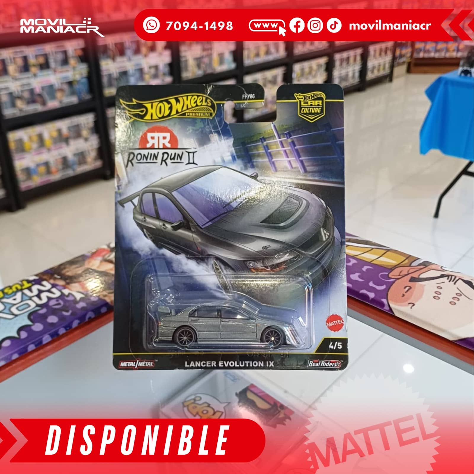 Hot Wheels Car Culture Lancer Evolution IX - Premium (Stock) ¡Disponible Ahora! 1 Hot Wheels Car Culture Lancer Evolution IX - Premium (Stock) ¡Disponible Ahora!