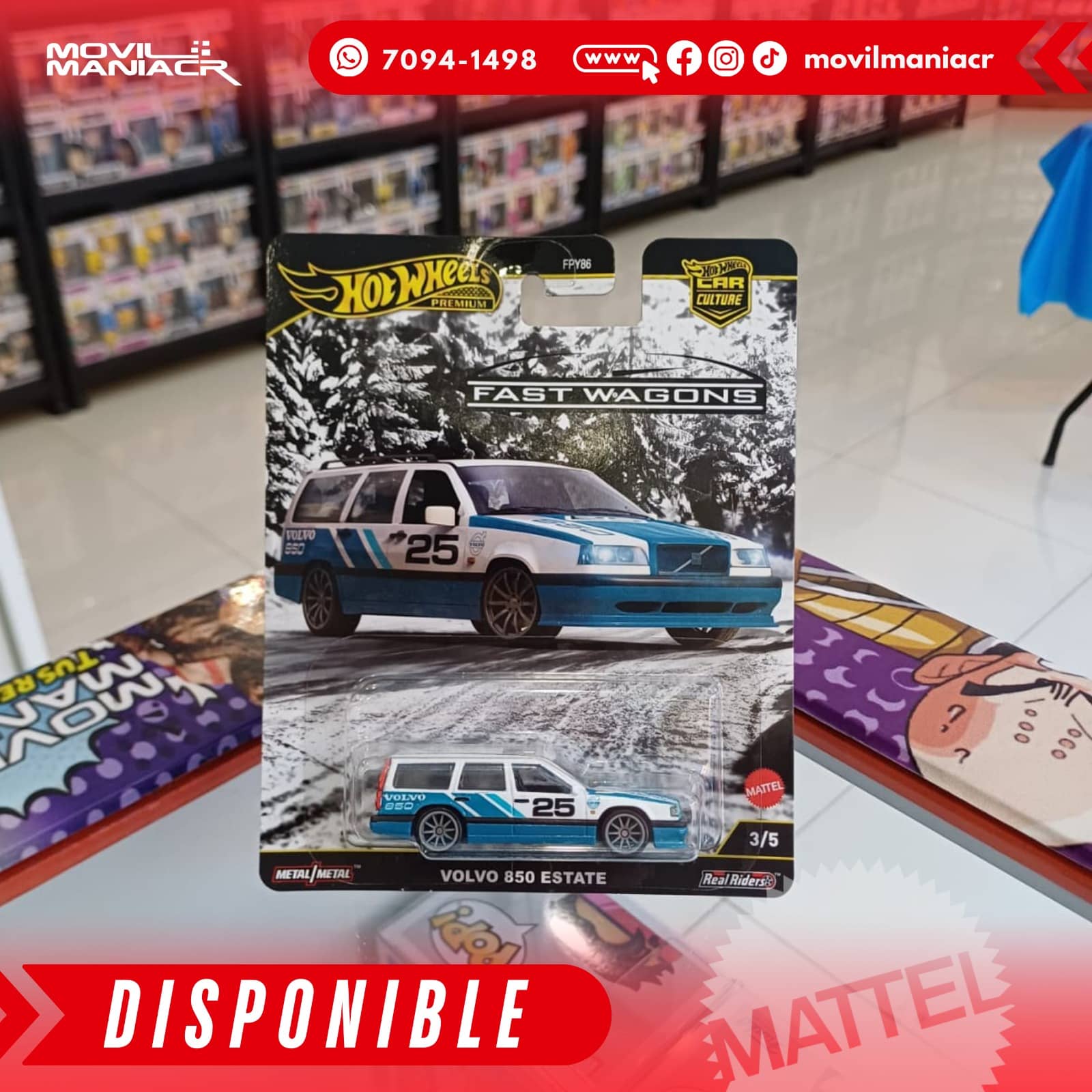 Hot Wheels Car Culture Volvo 850 Estate - Premium (Stock) ¡Disponible Ahora! 1 Hot Wheels Car Culture Lancer Evolution IX - Premium (Stock) ¡Disponible Ahora!