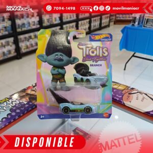 Hot Wheels Character Car Trolls Branch - (Stock) ¡Disponible Ahora!
