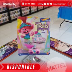 Hot Wheels Character Car Trolls Poppy - (Stock) ¡Disponible Ahora!