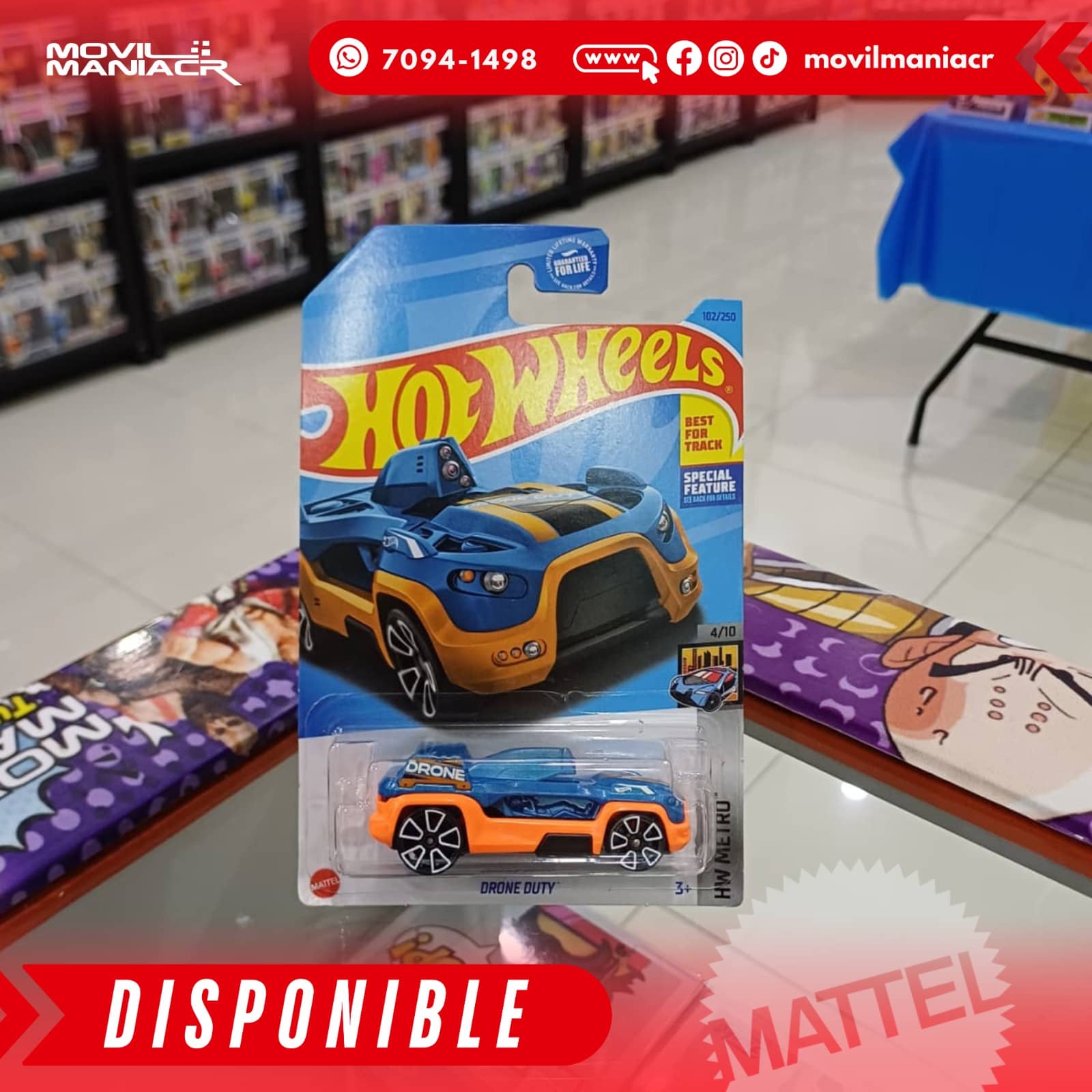 Hot Wheels Drone Duty (102/250) 2023 – (Stock) ¡Disponible Ahora! 1 Hot Wheels Drone Duty (102250) 2023 – (Stock) ¡Disponible Ahora!
