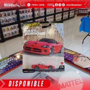 Hot Wheels Fast and Furious 2003 Dodge Viper SRT 10 - Premium (Stock) ¡Disponible Ahora!