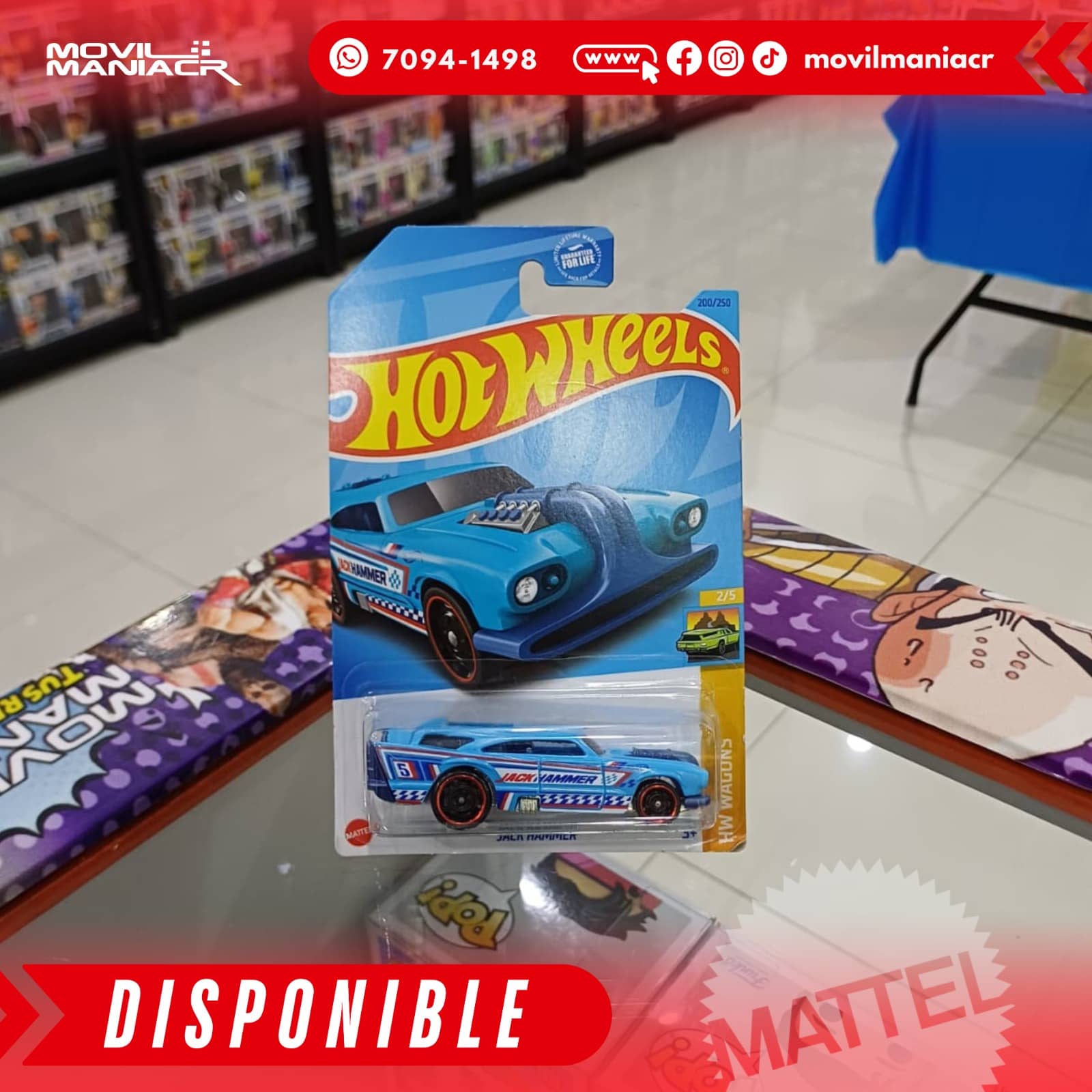 Hot Wheels Jack Hammer (200/250) 2023 – (Stock) ¡Disponible Ahora! 1 Hot Wheels Jack Hammer (200250) 2023 – (Stock) ¡Disponible Ahora!