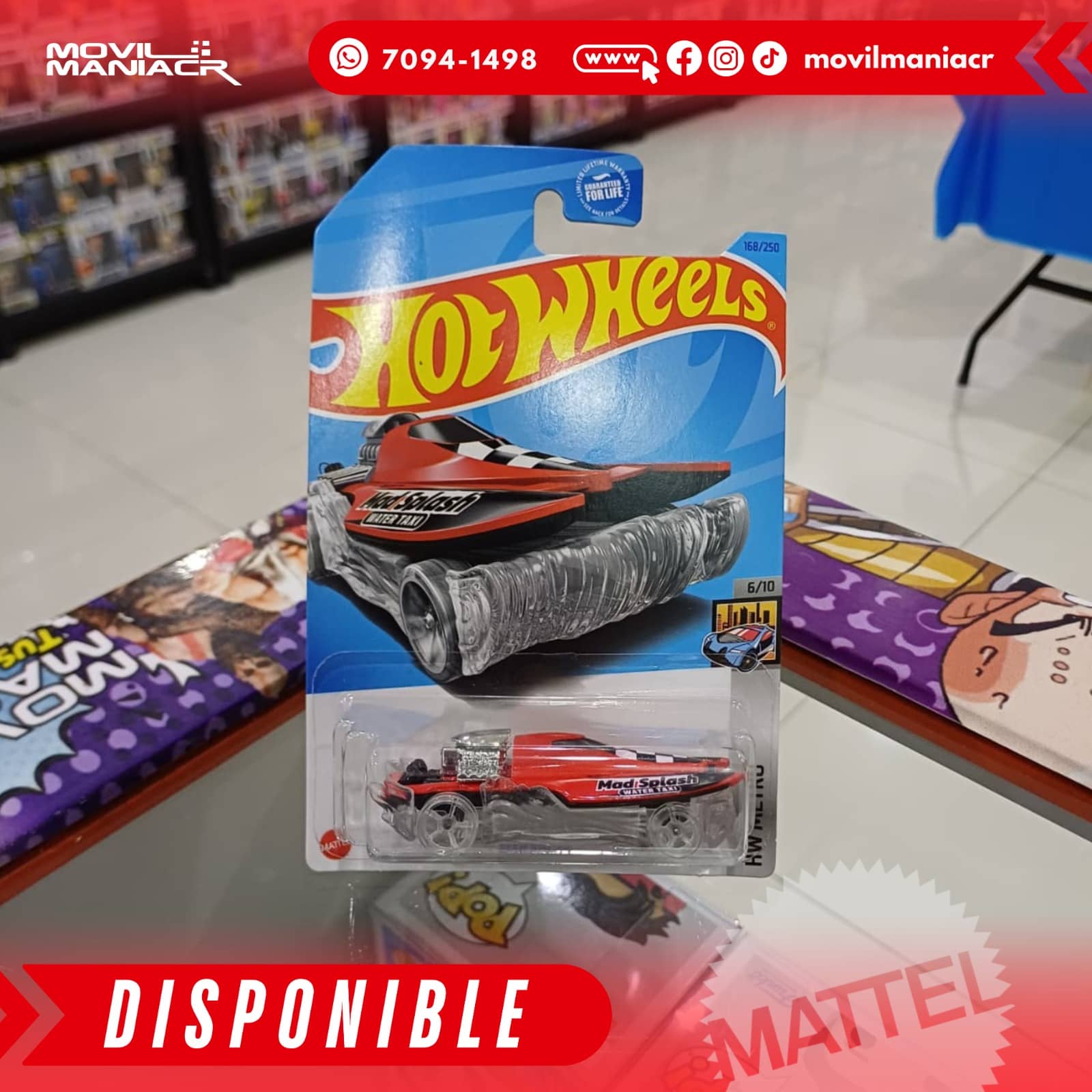 Hot Wheels Mad Splash (168/250) 2023 Rojo – (Stock) ¡Disponible Ahora! 1 Hot Wheels Mad Splash (168250) 2023 Rojo – (Stock) ¡Disponible Ahora!