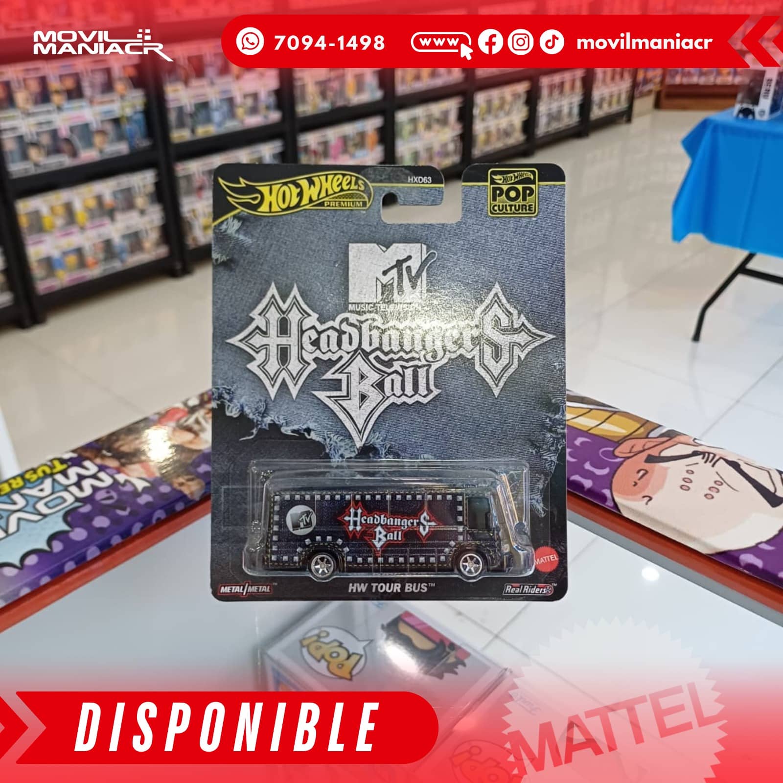 Hot Wheels Pop Culture MTV Headbanger Ball Tour Bus - Premium (Stock) ¡Disponible Ahora! 1 Hot Wheels Pop Culture MTV Headbanger Ball Tour Bus - Premium (Stock) ¡Disponible Ahora!