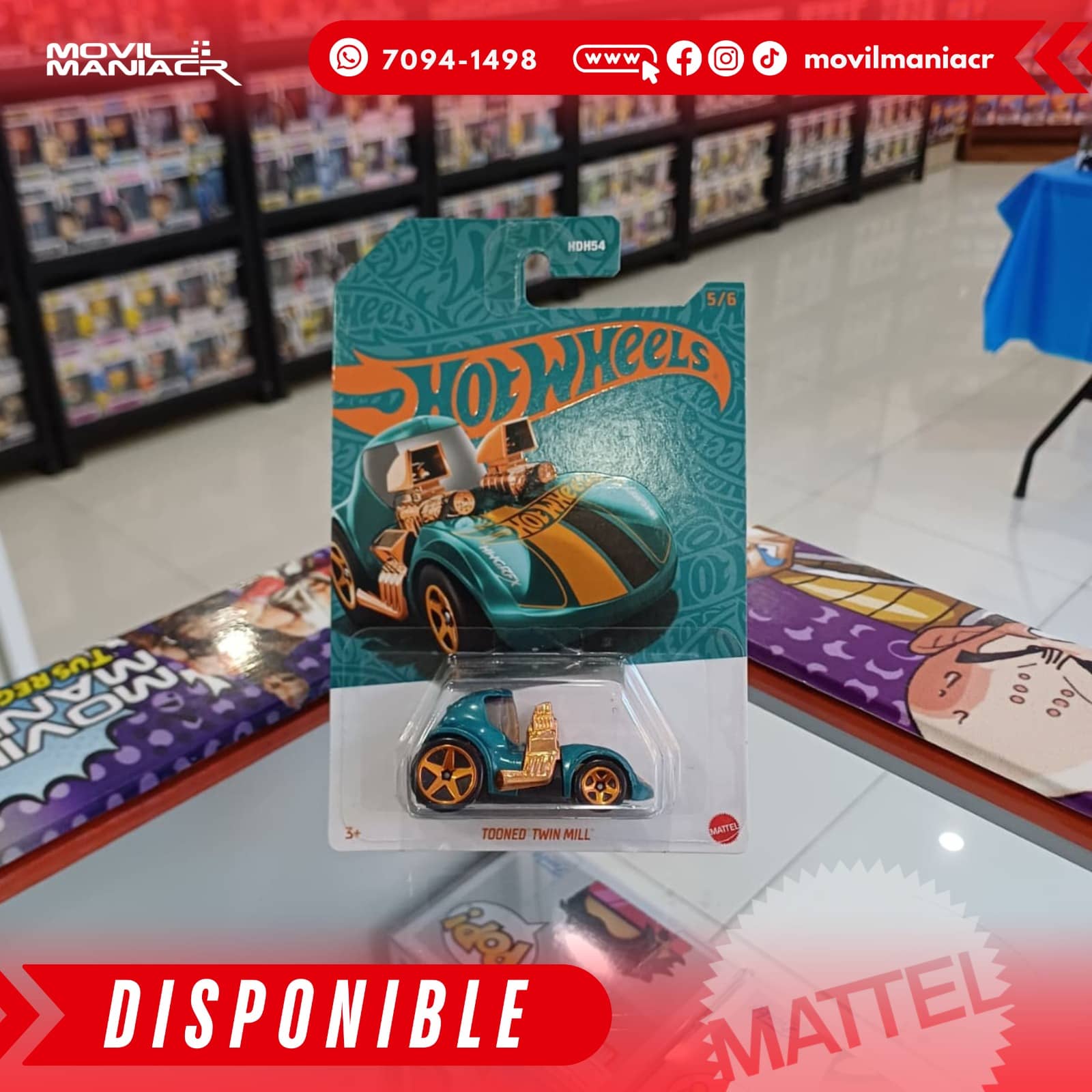 Hot Wheels Tooned Twin Mill 56th 5/6 - (Stock) ¡Disponible Ahora! 1 Hot Wheels Tooned Twin Mill 56th 56 - (Stock) ¡Disponible Ahora!