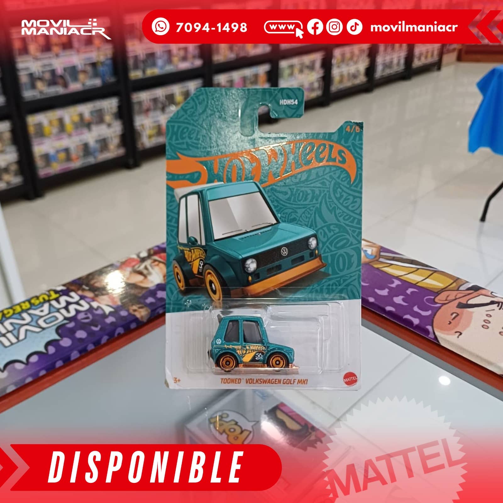 Hot Wheels Tooned Volkswagen Golf MK1 56th 4/6 - (Stock) ¡Disponible Ahora! 1 Hot Wheels Tooned Volkswagen Golf MK1 56th 46 - (Stock) ¡Disponible Ahora!