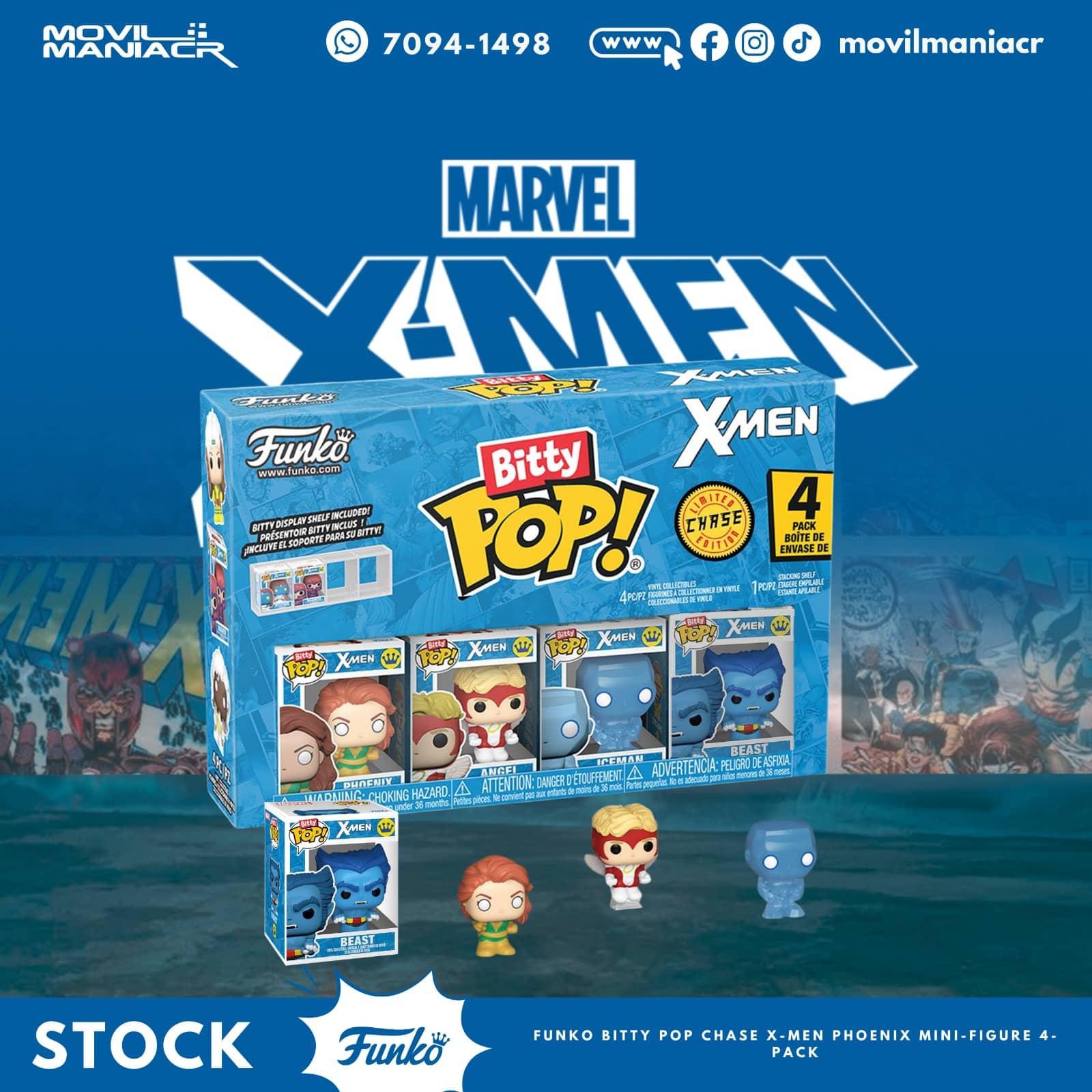4-Pack Bitty Pop X-Men Jean Grey Chase - (Stock) ¡Disponible Ahora! 1 4-Pack Bitty Pop X-Men Jean Grey Chase - (Stock) ¡Disponible Ahora!