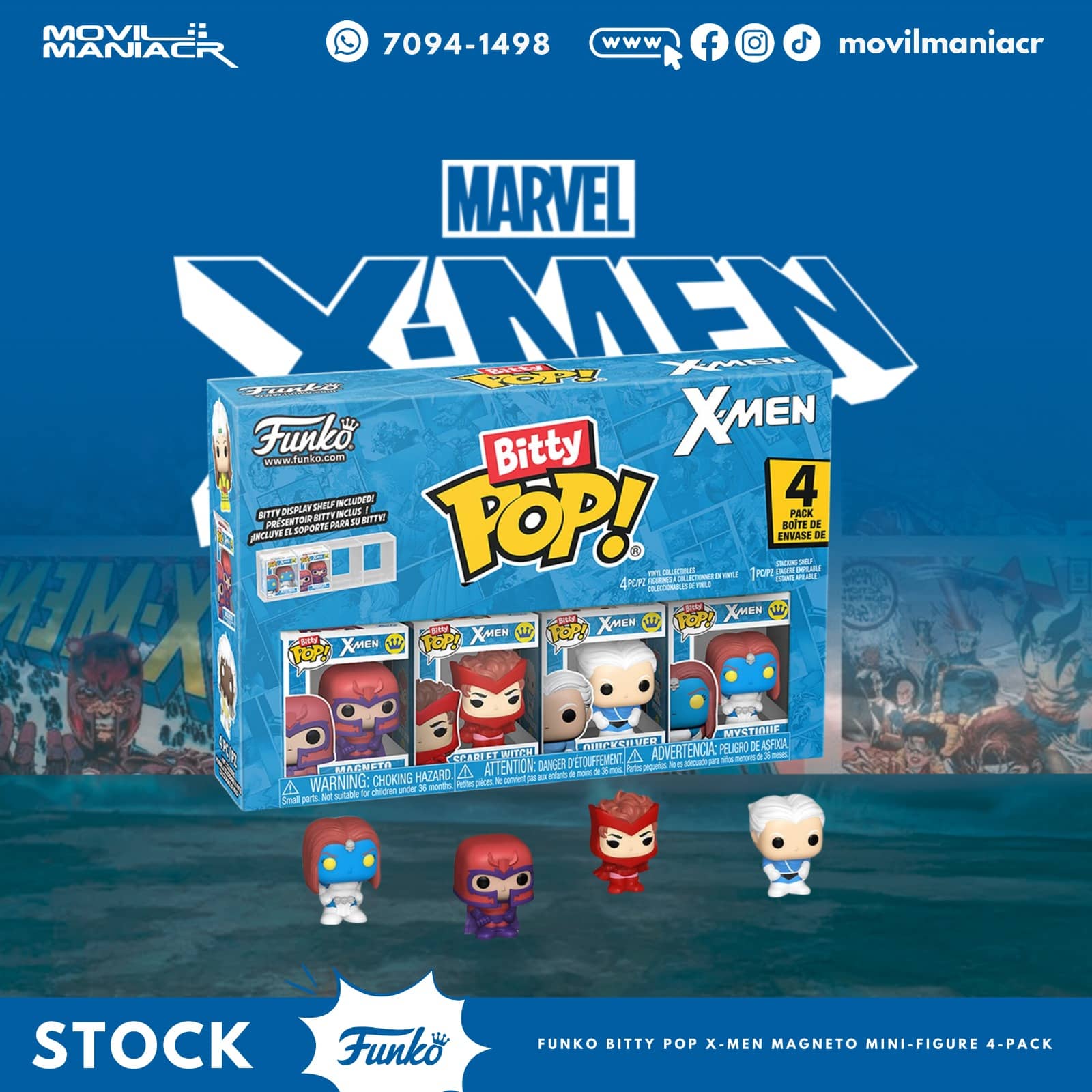 4-Pack Bitty Pop X-Men - (Stock) ¡Disponible Ahora! 1 4-Pack Bitty Pop X-Men - (Stock) ¡Disponible Ahora!