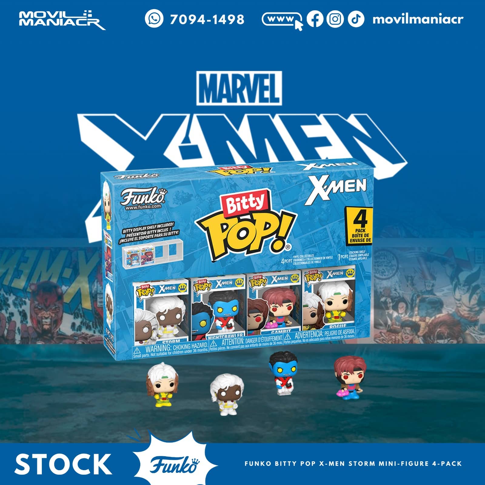 4-Pack Bitty Pop X-Men Storm - (Stock) ¡Disponible Ahora! 1 4-Pack Bitty Pop X-Men Storm - (Stock) ¡Disponible Ahora!