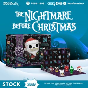 Calendario Funko Pop The Nightmare Before Christmas 2025 - (Stock) ¡Disponible Ahora!