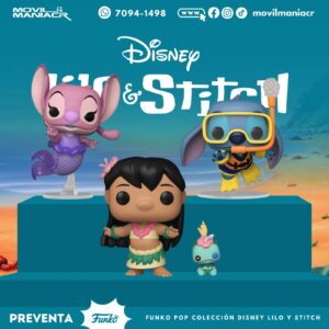 Colección 3 Funko Pop Lilo and Stitch - (Preventa) ¡Reserva Ahora!