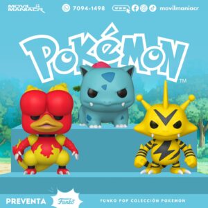 Colección 3 Funko Pop Pokémon (Magmar-Ivysaur-Electabuzz) - (Preventa) ¡Reserva Ahora!