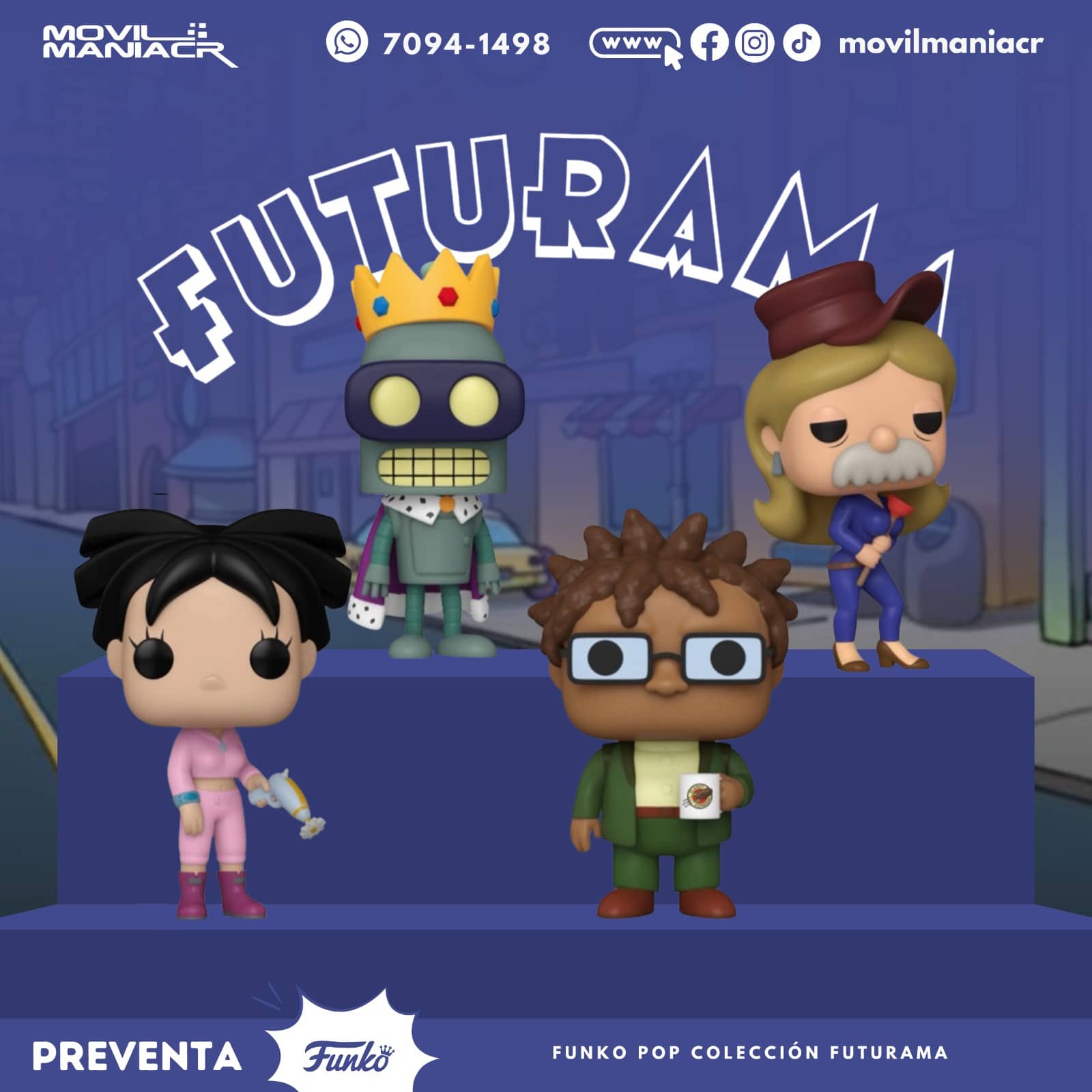 Colección 4 Funko Pop Futurama - (Preventa) ¡Reserva Ahora! 1 Colección 4 Funko Pop Futurama - (Preventa) ¡Reserva Ahora!