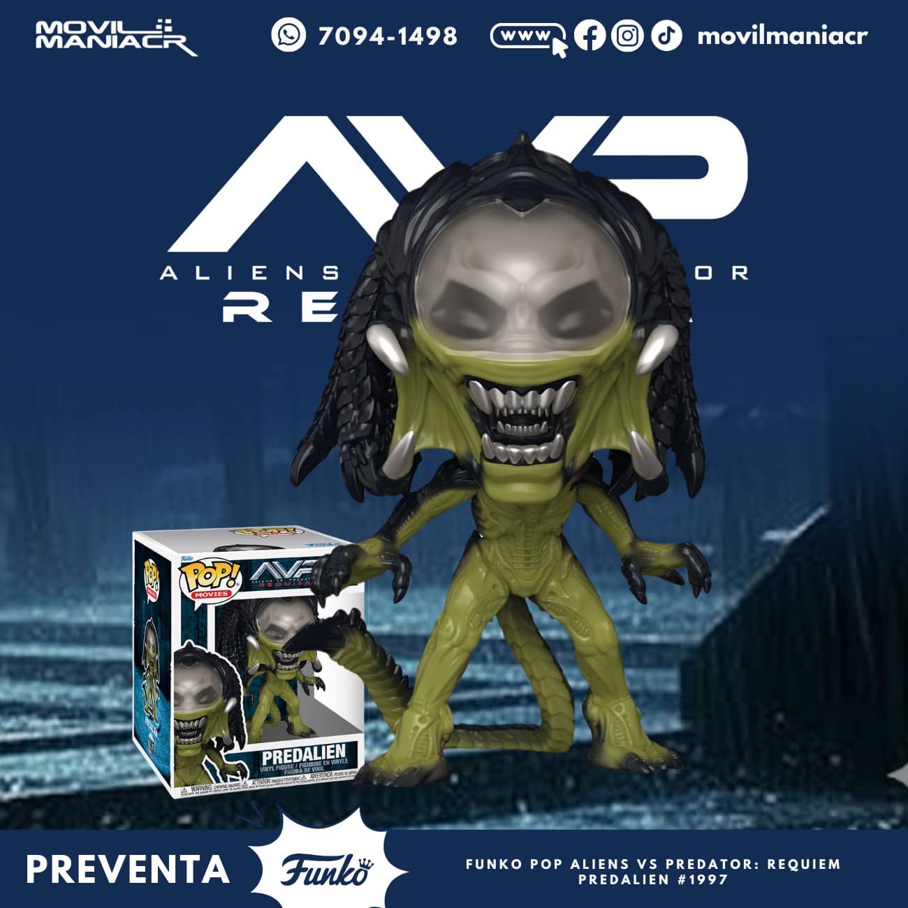 Funko Pop Aliens vs Predator: Requiem Predalien 6Pulgadas #1997 - (Preventa) ¡Reserva Ahora! 1 Funko Pop Aliens vs Predator Requiem Predalien 6Pulgadas #1997 - (Preventa) ¡Reserva Ahora!