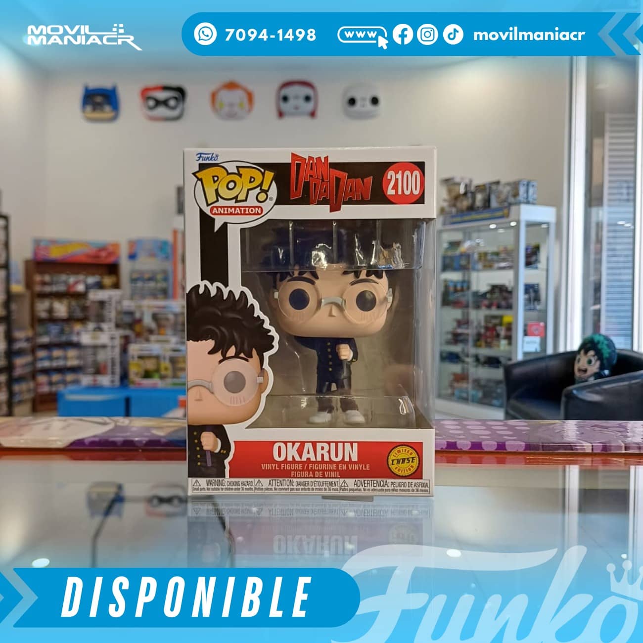 Funko Pop Dandadan Okarun Chase #2100 - (Stock) ¡Disponible Ahora! 2 Funko Pop Dandadan Okarun Chase #2100 - (Stock) ¡Disponible Ahora!