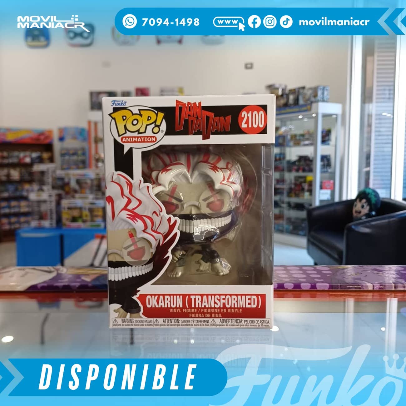 Funko Pop Dandadan Okarun (Transformed) #2100 - (Stock) ¡Disponible Ahora! 2 Funko Pop Dandadan Okarun (Transformed) #2100 - (Stock) ¡Disponible Ahora! - Imagen 2