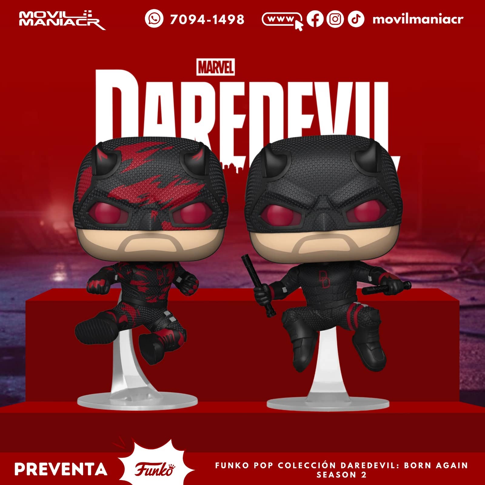 Funko Pop Daredevil Born Again Series - (Preventa) ¡Reserva Ahora! 1 Funko Pop Daredevil Born Again Series - (Preventa) ¡Reserva Ahora!