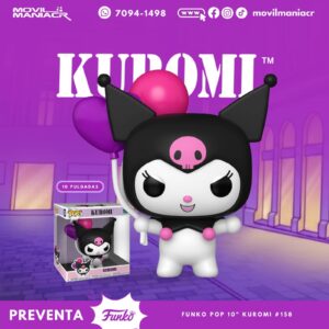 Funko Pop Sanrio Kuromi 10Pulgadas #158 - (Preventa) ¡Reserva Ahora!