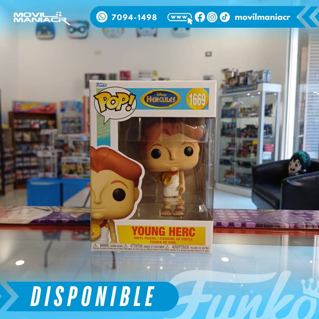 Funko Pop Hercules Young Herc #1669 - (Stock) ¡Disponible Ahora! 2 Funko Pop Hercules Young Herc #1669 - (Stock) ¡Disponible Ahora! - Imagen 2