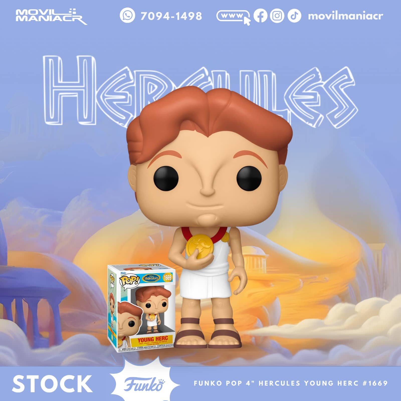 Funko Pop Hercules Young Herc #1669 - (Stock) ¡Disponible Ahora! 1 Funko Pop Hercules Young Herc #1669 - (Stock) ¡Disponible Ahora!