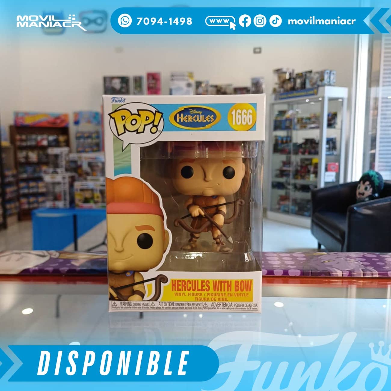 Funko Pop Hercules with Bow #1666 - (Stock) ¡Disponible Ahora! 2 Funko Pop Hercules with Bow #1666 - (Stock) ¡Disponible Ahora!
